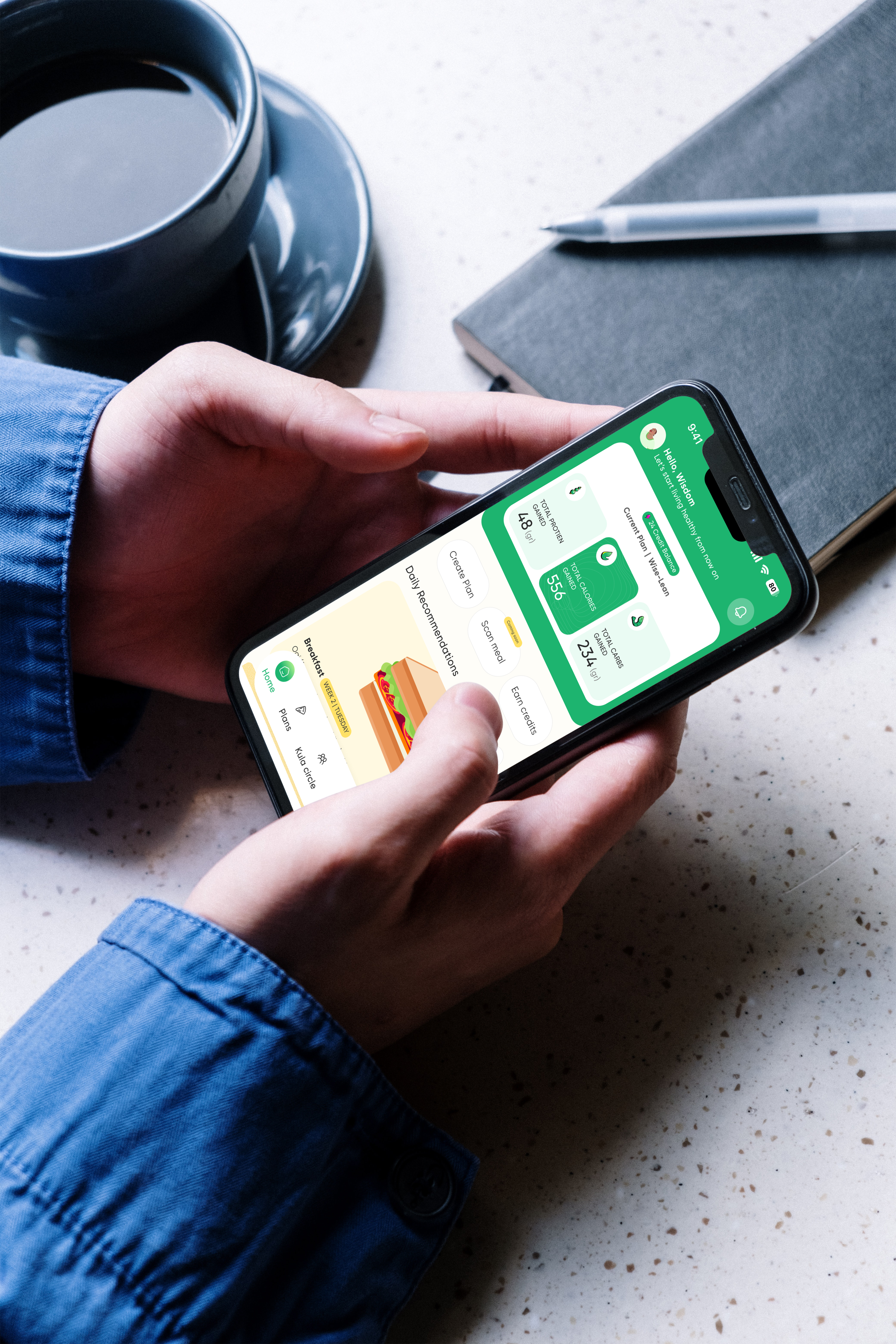 Kulawise app on smartphone